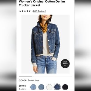 Levi's Women's Original Cotton Denim Trucker Jacket